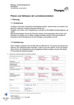 Handbuch Lerndokumentation - und Beratungszentrum Arenenberg
