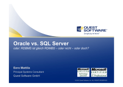 Oracle und SQL Server