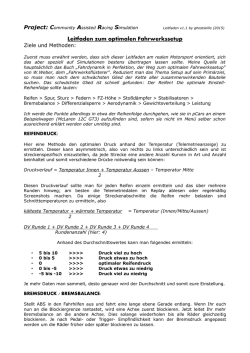 Leitfaden zum optimalen Fahrwerkssetup