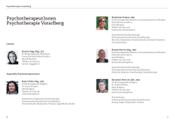 Liste aller im ifs angestellten PsychotherapeutInnen sowie aller