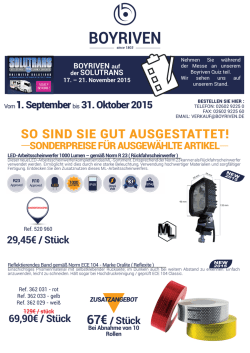 so sind sie gut ausgestattet!