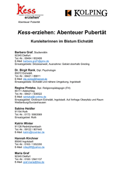 Kess-erziehen: Abenteuer Pubertät
