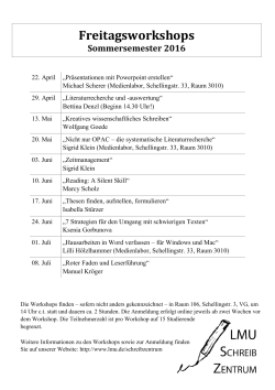 Programm als PDF - Fakultät für Sprach