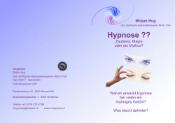Informationsabend &ldquo;Was ist Hypnose&rdquo;