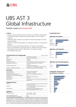 UBS AST 3 Global Infrastructure