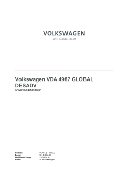 Volkswagen VDA 4987 GLOBAL DESADV