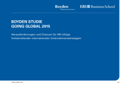 Going Global - Boyden Boyden Global Executive Search
