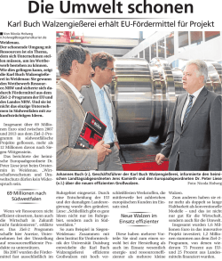 Die Umwelt schonen