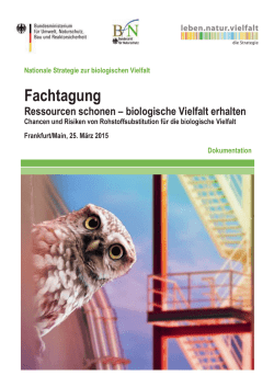 Dokumentation der Fachtagung - Nationale Strategie zur
