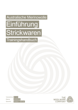 Einf&uuml;hrung Strickwaren