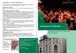 Hattingen hat Treffpunkte. Kinderprogramm Haus