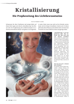 Kristallisierung Die Prophezeiung des Lichtbewusstseins
