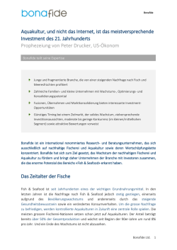 Jahrhundert Investment Aquakultur