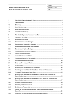 Eurex03 Bedingungen für den Handel an der Stand 23.11.2015