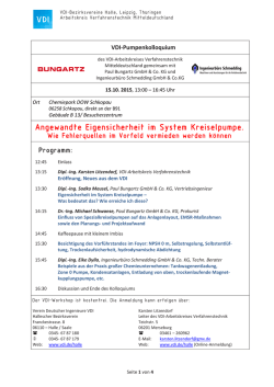 VDI-Pumpenkolloquium