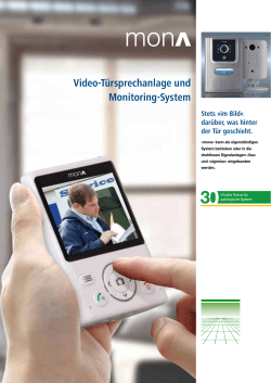 Video-Türsprechanlage und Monitoring-System