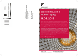 Journ&eacute;e des Alumni Alumni-Tagung