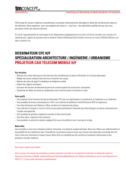 dessinateur cfc h/f spécialisation architecture