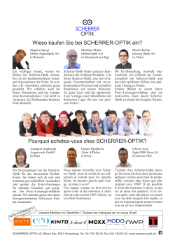 Schweizer Optiker 7+8/2015  - scherrer