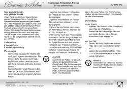 Hamburger-Frikadellen-Presse