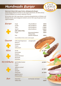 Handmade Burger