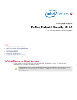 McAfee Endpoint Security 10.1.0