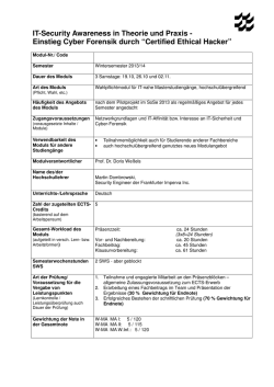 IT-Security Awareness in Theorie und Praxis