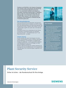Plant Security Service