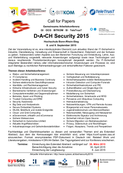 D•A•CH Security 2015