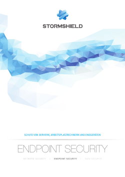 Stormshield Endpoint Security - Airbus Defence and Space