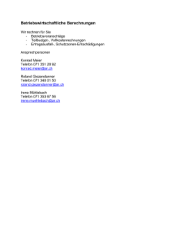 Betriebswirtschaftliche Berechnungen