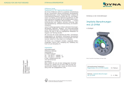Implizite Berechnungen mit LS-DYNA