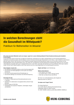 In welchen Berechnungen steht die Gesundheit im Mittelpunkt?