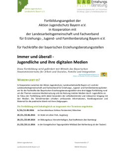 Immer und &uuml;berall Jugendliche und ihre digitale &uuml;berall