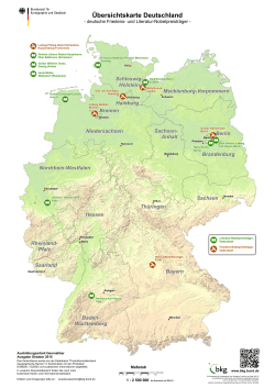 Übersichtskarte Deutschland - deutsche Friedens