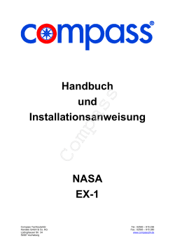 Handbuch und Installationsanweisung NASA EX-1
