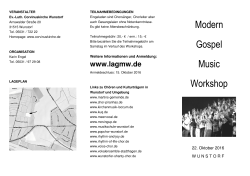 Workshop-Flyer - LA Gospel Music Workshop