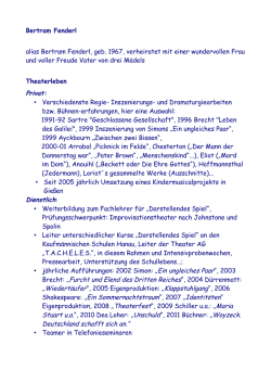 Bertram Fenderl alias Bertram Fenderl, geb. 1967, verheiratet mit