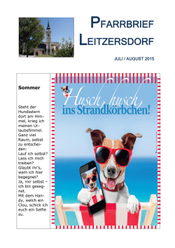 Juli/August 2015 - Pfarre Leitzersdorf