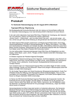 Protokoll - SOBV – Solothurner Blasmusikverband