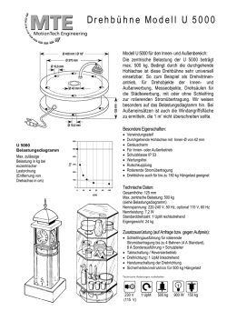 Drehb&uuml;hne Modell U 5000