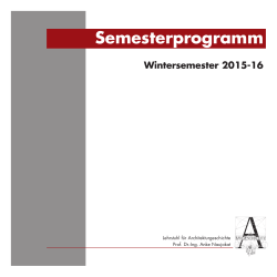Semesterheft Winter 2015/16