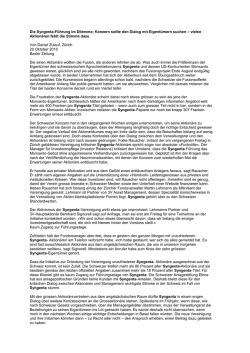 Die Syngenta-F&uuml;hrung im Dilemma