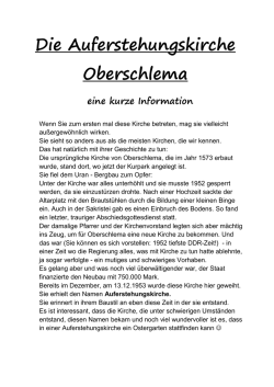 Die Auferstehungskirche Oberschlema