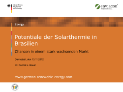 Potentiale der Solarthermie in Brasilien