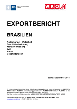 Exportbericht Brasilien