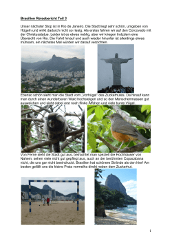 Brasilien Reisebericht Teil 3