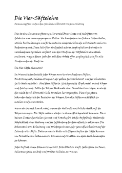 Die Vier-S&auml;fte Lehre nach Schilling