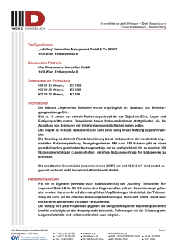 Immobilienprojekt Wiesen &ndash; Bad Sauerbrunn Die Eigent&uuml;merin Die