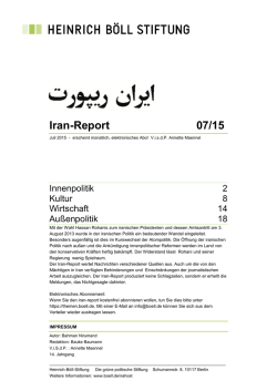 Iran-Report 07/15